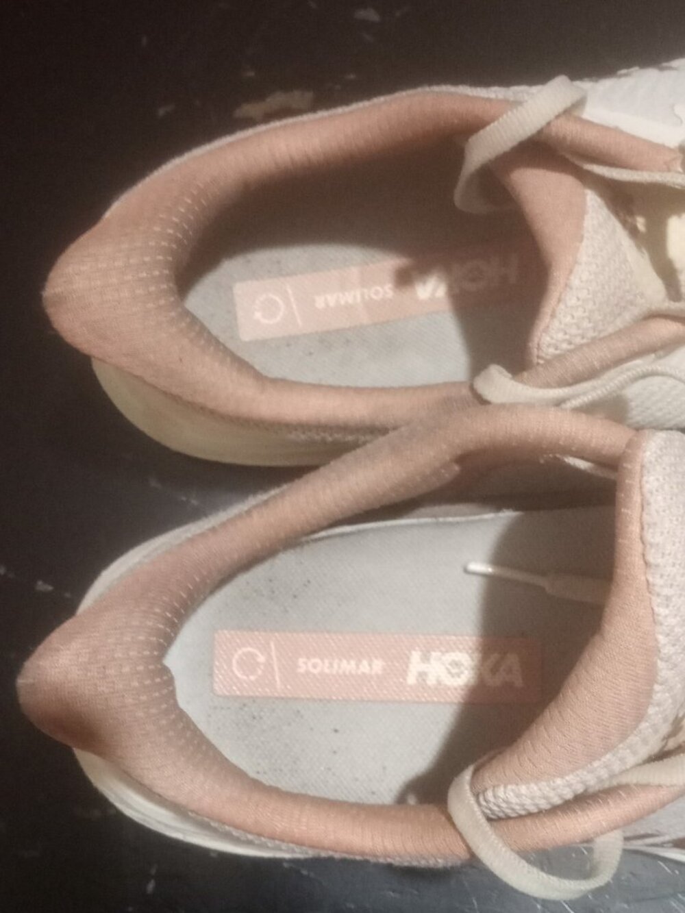 Hoka One One Solimar Shoes Womens Size 11B Beige Pink Running Sneakers Low Top - Picture 12 of 12